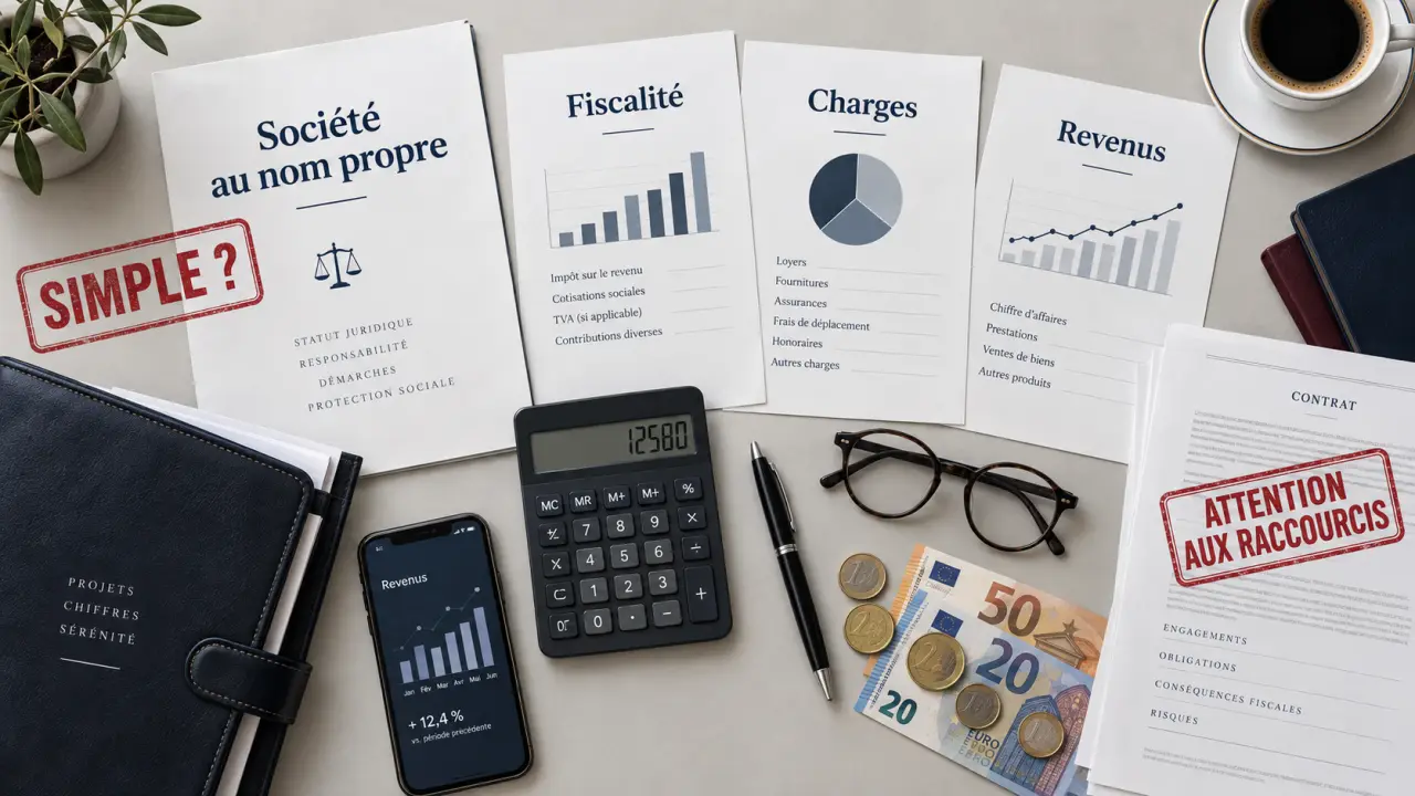 Société au nom propre : simplicité réelle ou faux raccourci fiscal ?